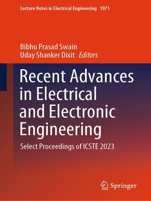 cover image of Recent Advances in Electrical and Electronic Engineering